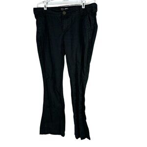 Old Navy Womens Black Boot-Cut Pants Size 12 Regular Cotton/Spandex Blend